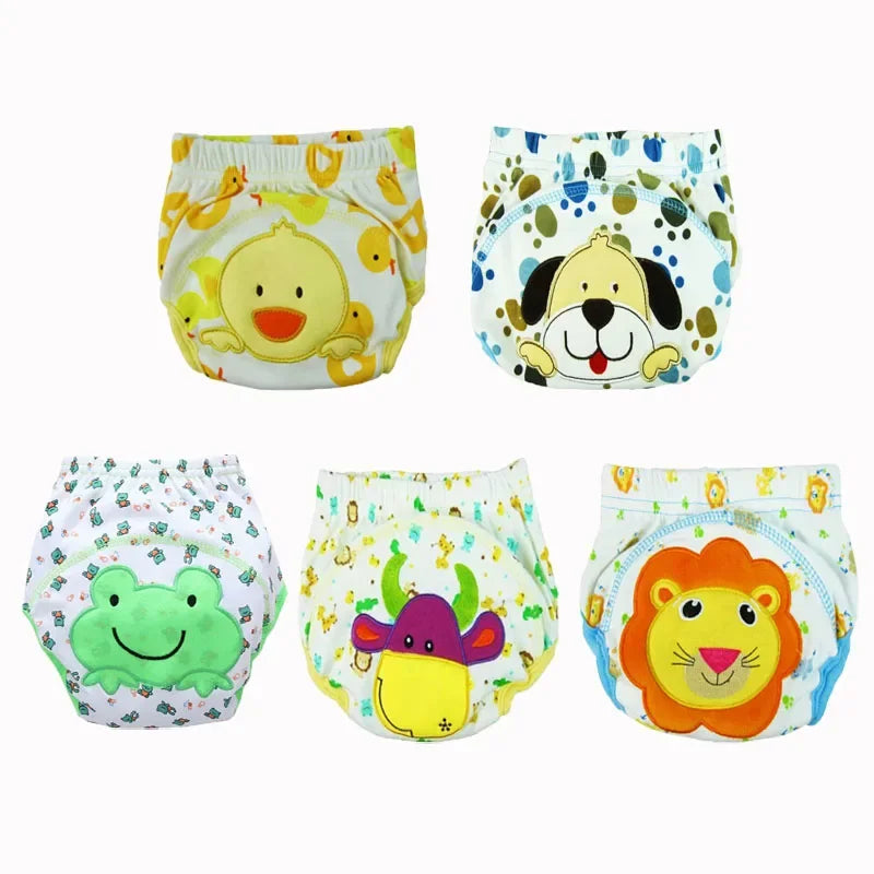 5pc/ Lot Baby Diapers Children Reusable Underwear Breathable for 6-16kg