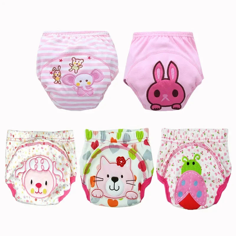 5pc/ Lot Baby Diapers Children Reusable Underwear Breathable for 6-16kg
