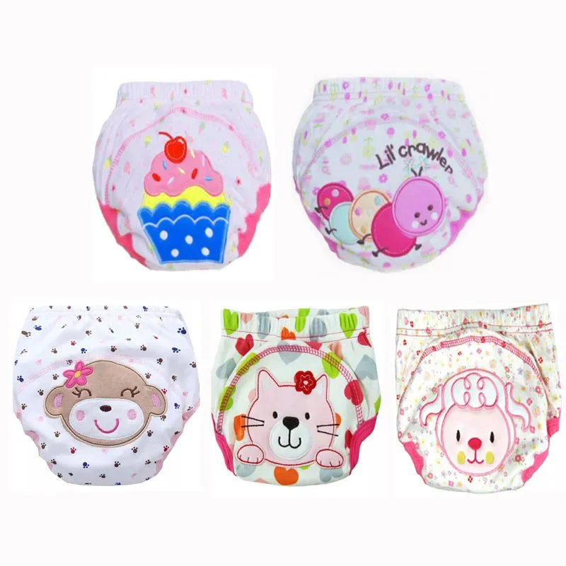 5pc/ Lot Baby Diapers Children Reusable Underwear Breathable for 6-16kg