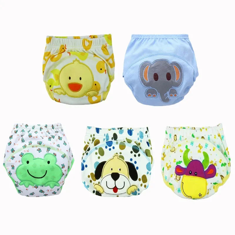 5pc/ Lot Baby Diapers Children Reusable Underwear Breathable for 6-16kg