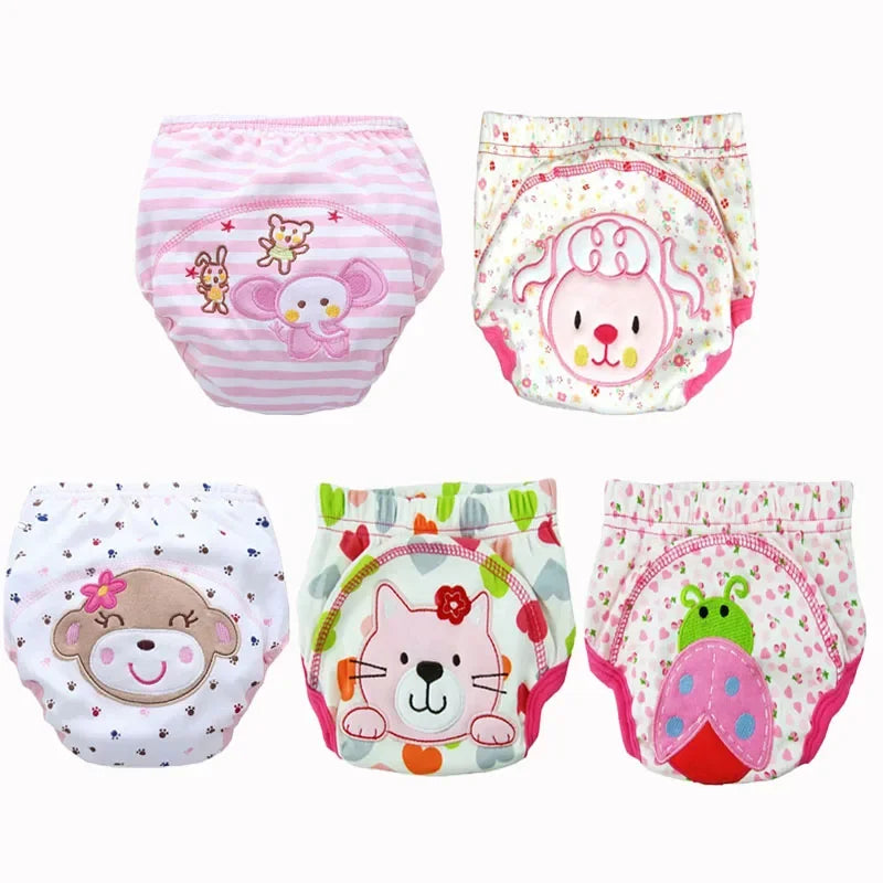 5pc/ Lot Baby Diapers Children Reusable Underwear Breathable for 6-16kg