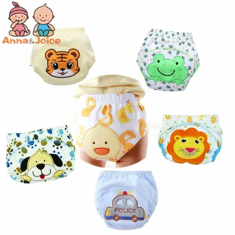 5pc/ Lot Baby Diapers Children Reusable Underwear Breathable for 6-16kg