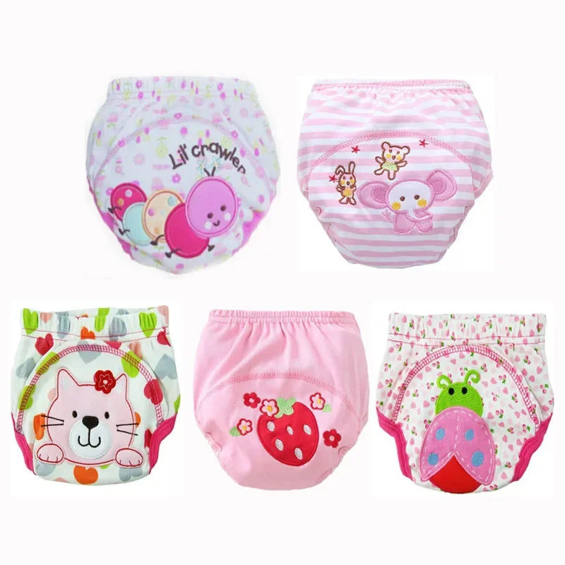 5pc/ Lot Baby Diapers Children Reusable Underwear Breathable for 6-16kg