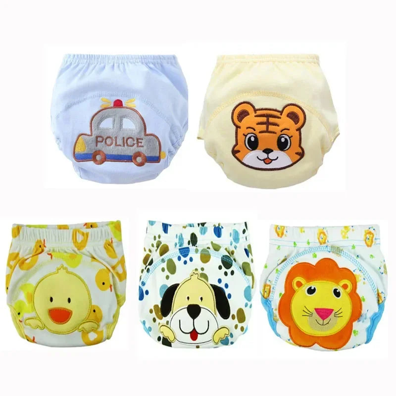 5pc/ Lot Baby Diapers Children Reusable Underwear Breathable for 6-16kg