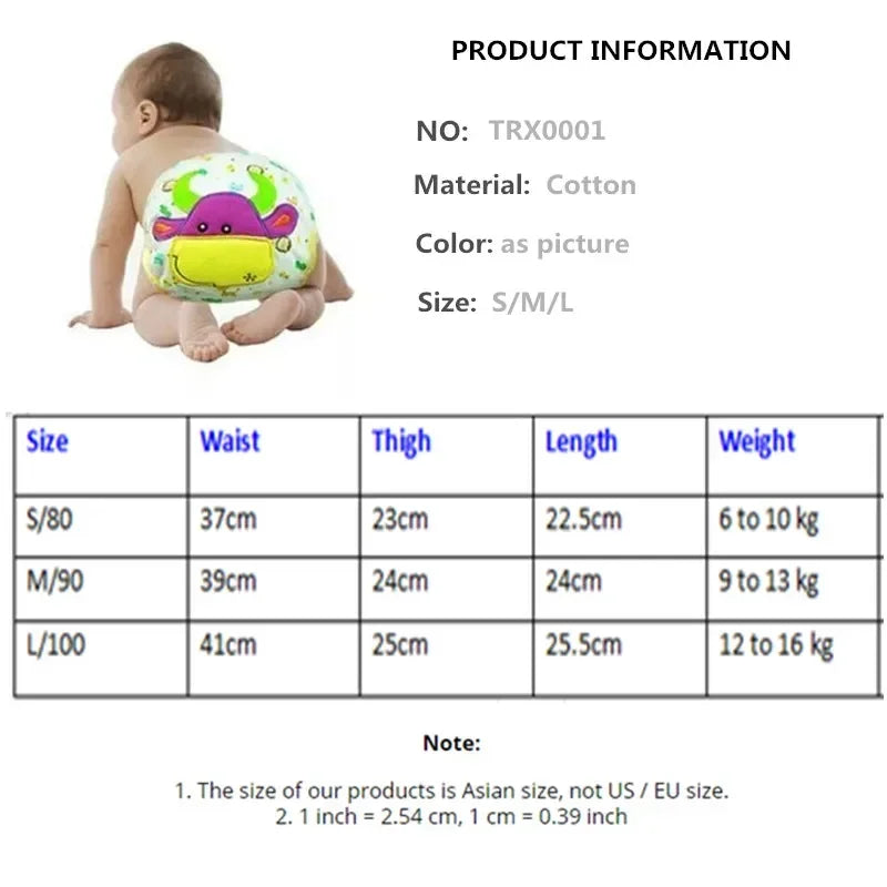 5pc/ Lot Baby Diapers Children Reusable Underwear Breathable for 6-16kg