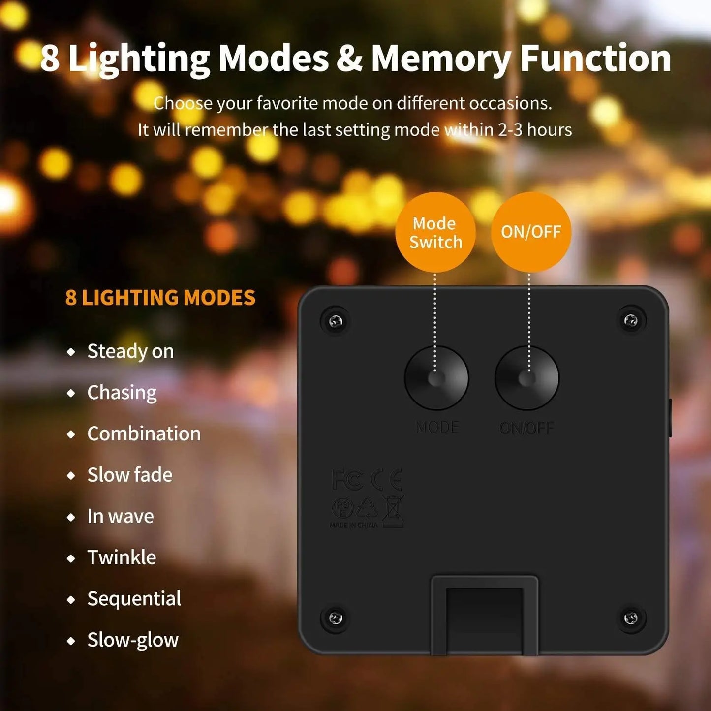 4Pack 400 LED Solar Light Outdoor Lamp String Lights For Holiday Christmas Party Waterproof Fairy Lights Garden Garland Copper.