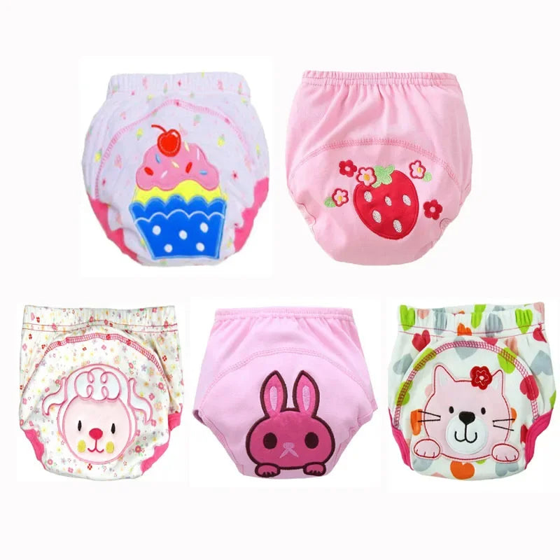 5pc/ Lot Baby Diapers Children Reusable Underwear Breathable for 6-16kg
