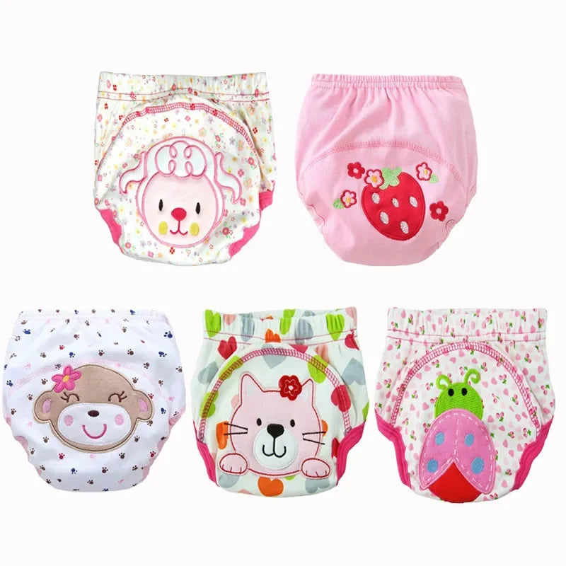 5pc/ Lot Baby Diapers Children Reusable Underwear Breathable for 6-16kg