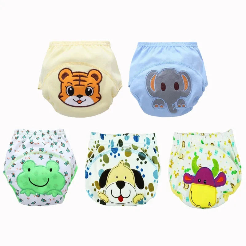 5pc/ Lot Baby Diapers Children Reusable Underwear Breathable for 6-16kg