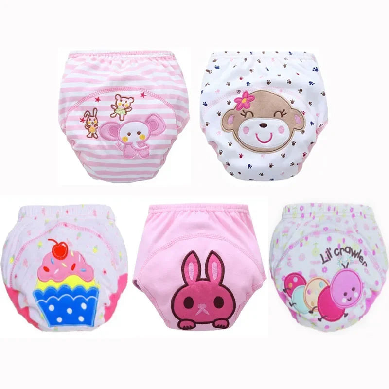 5pc/ Lot Baby Diapers Children Reusable Underwear Breathable for 6-16kg