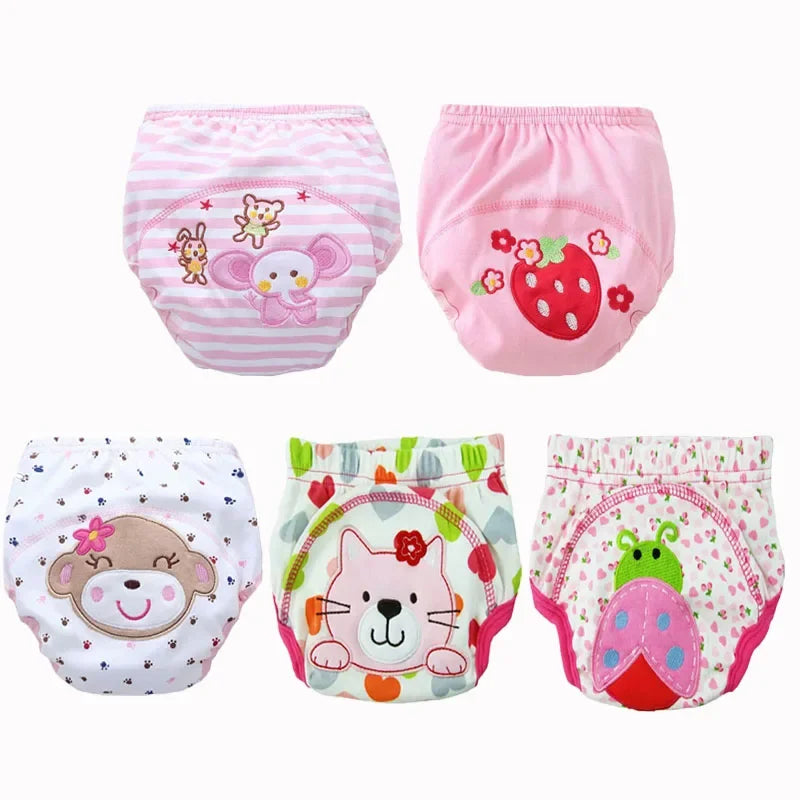 5pc/ Lot Baby Diapers Children Reusable Underwear Breathable for 6-16kg