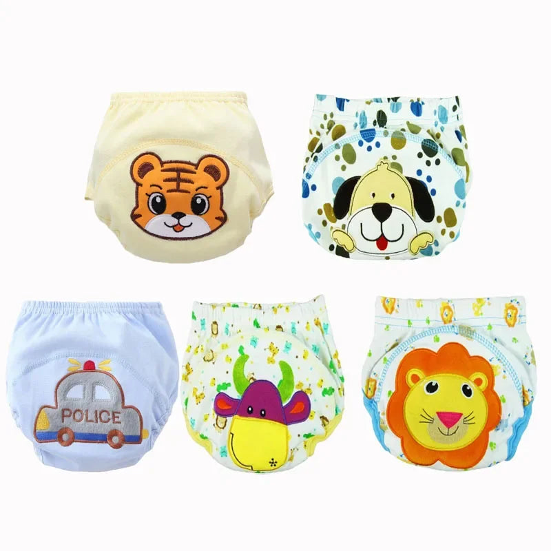 5pc/ Lot Baby Diapers Children Reusable Underwear Breathable for 6-16kg