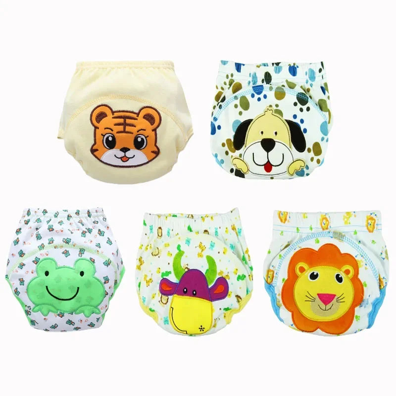 5pc/ Lot Baby Diapers Children Reusable Underwear Breathable for 6-16kg