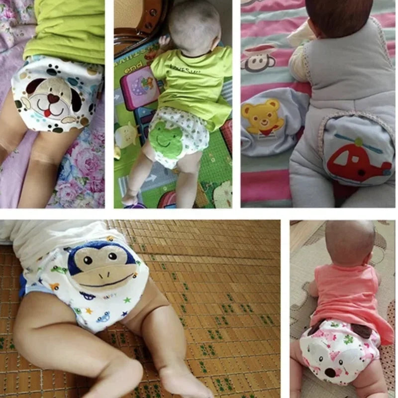 5pc/ Lot Baby Diapers Children Reusable Underwear Breathable for 6-16kg
